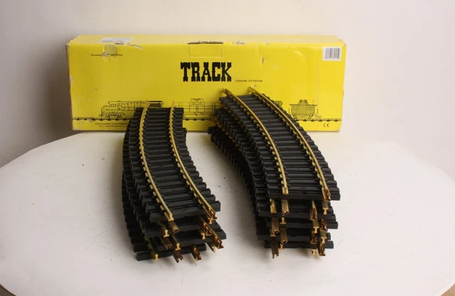 Aristo-Craft 30115 USA Brass 8' Diameter Curved Track Sections (16) LN/Box