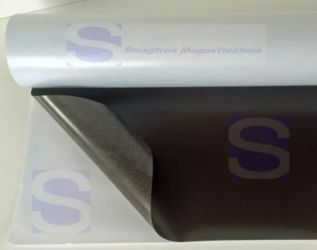 1 Stück Magnetfolie roh selbstklebend  - 1,5mm x 500mm x 1000mm Magnetband