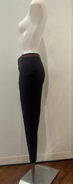 Pantaloni Vita Media, Elasticizzati Gucci, Neri e Bordo Gucci Rosso e Verde Tg.S 3