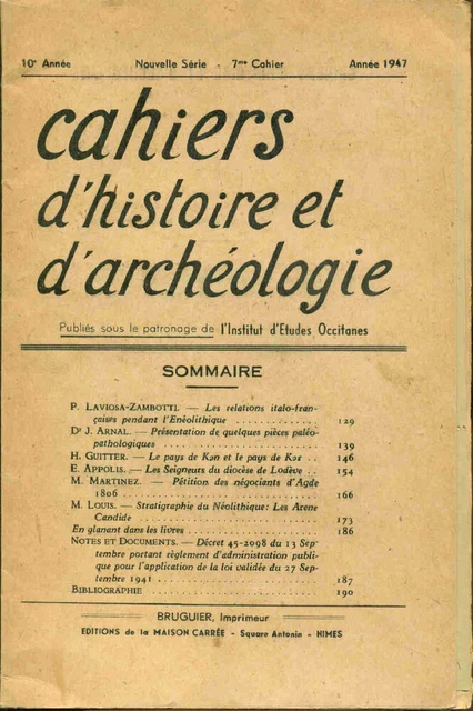 Cahiers D’Archéologie Et D’Histoire D’Alsace, 1953. Extrait. Une Paire Darquebuses A Rouet