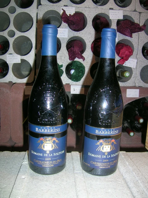 CHNP- LA SOLITUDE -  2009 - 2 b. cuvée BARBERINI  - bon Châteauneuf rouge.