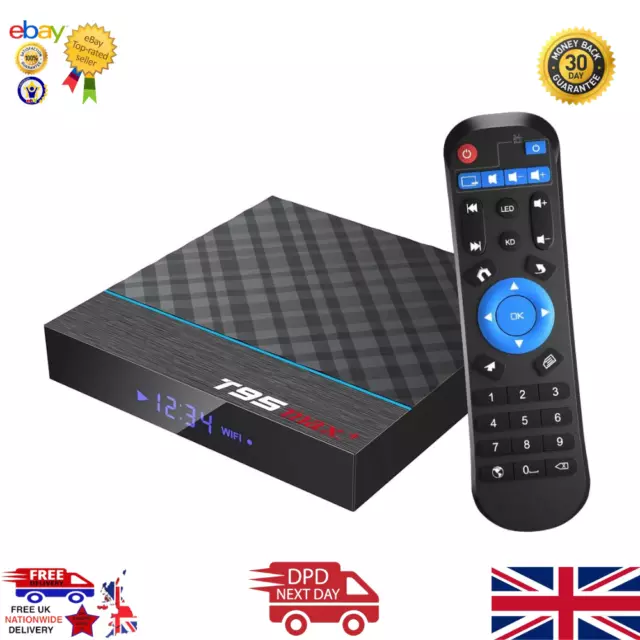 Android TV Box, T95 Max+ Android 9.0 TV Box Amlogic S905X3 Quad-core