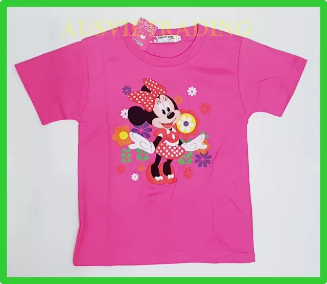 BNWT top Disney Minnie Mouse girls kids cartoon Tshirt new cotton t-shirt size 4