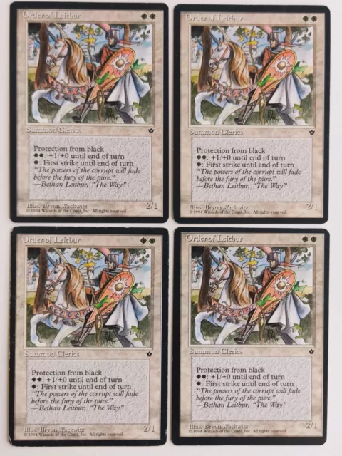 MTG | 4 x Order Of leitbur | Fallen Empires | Magic The Gathering