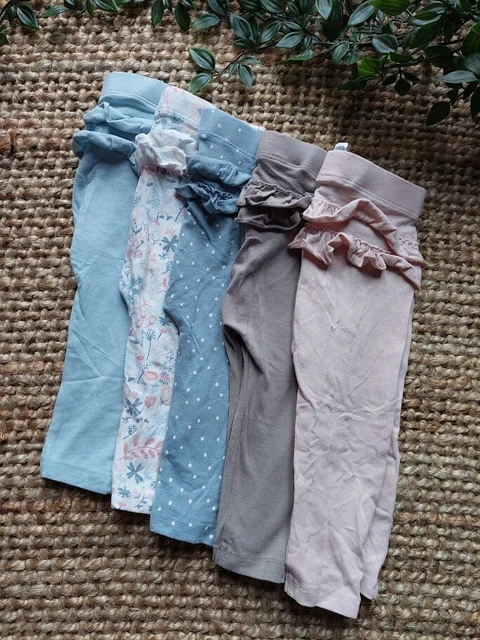 Baby Girl Frilly Leggings Bundle George At Asda Size 3-6 Months