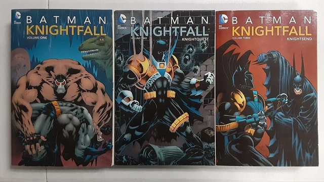 Batman Knightfall Deluxe Vol 1 2 3 TPB Set Graphic Novel 1-3 Vengeance Of Bane