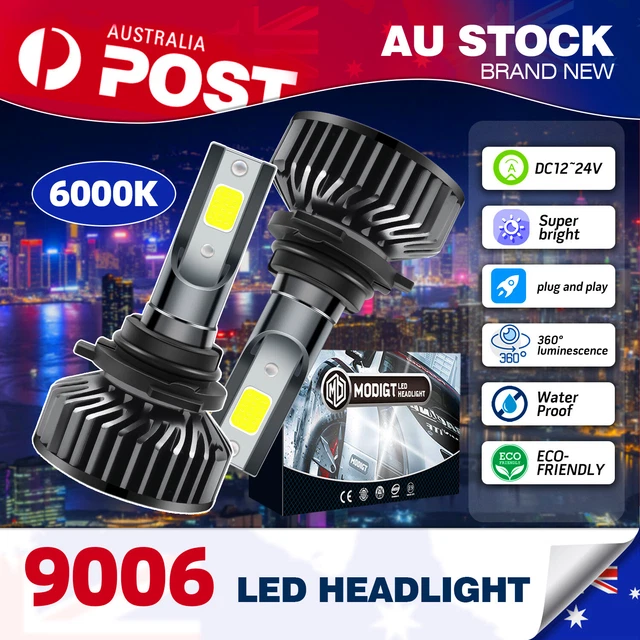 H7 LED Headlight Bulb Kit High Low Beam 100W 10000LM Super Bright 6000K  White