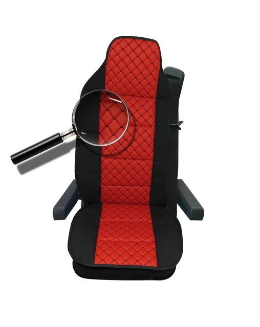 Coprisedile camion coprisedile rosso con nero bel comfort nuovo IMBALLO ORIGINALE CAMION