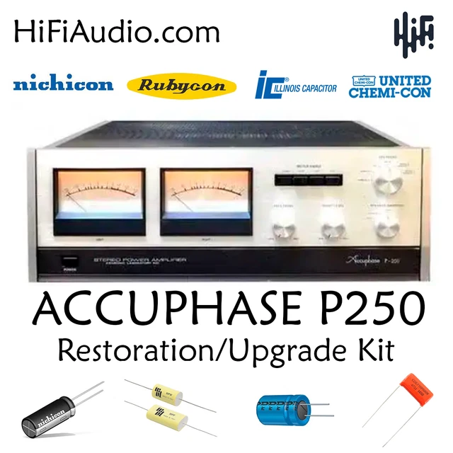 ACCUPHASE P250 AMPLIFIER Restoration Kit repair service fix recap