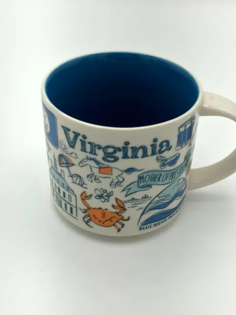 Starbucks Virginia 14oz Mug Been There Series 2018 Across Globe Collection Blue