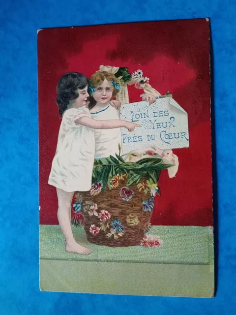CPA - Illustrations - Loin des yeux près du Coeur