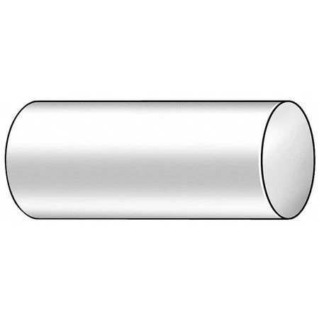 Zoro Select 1Yvf2 White Uhmw-Pe Rod Stock 6 Ft. L, 1/2" Dia.