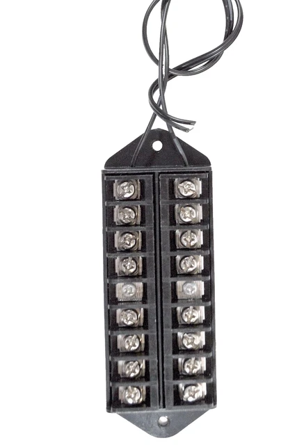 1 To 8 Way Terminal Block Bus Bar - Splits Single Input To 8 Outputs, Screw-On Connectors