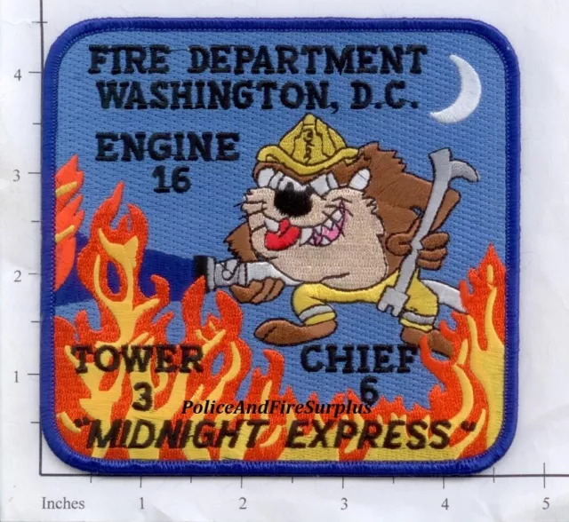 Washington DC - Engine 16 Truck 3 Chief 6 District of Columbia Fire Dept Patch