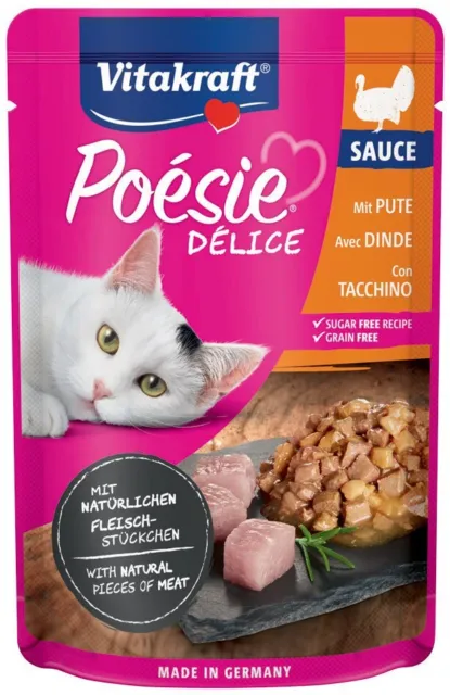 Vitakraft Poesie Delisauce Tacchino gr.85. Cibo Umido Per Gatti VITAKRAFT