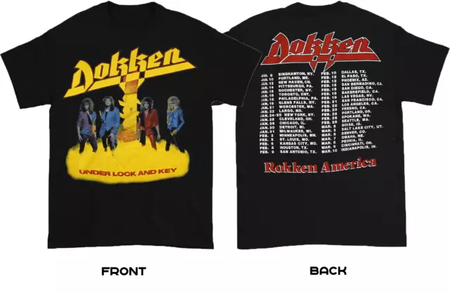 Dokken T-Shirt, Dokken Under Lock And Key Tour 1985 Unisex Shirt CPH1449