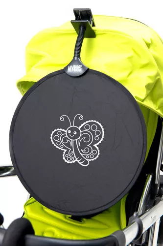 My Buggy Buddy Sun Shade Universal Clip on Parasol, Car & Buggy Butterfly.