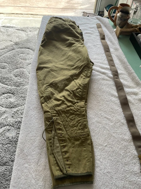 vintage 1940s Air Force arctic test pants / cold weather Ladd Field AFB US Military WWII USAAF