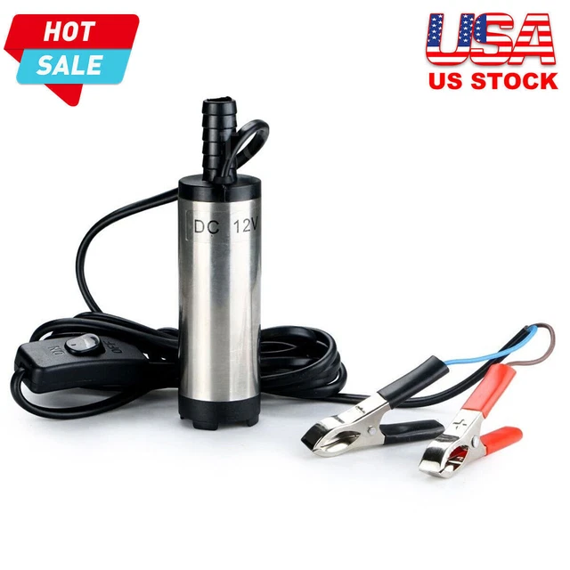 DC 12V Electric Submersible Pump 8500r/Min For Water Oil Kerosene Refueling Tool