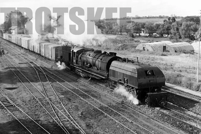 35mm Negative EAR East Africa Railways Steam Loco 5915 Class 59 Athi River 1976