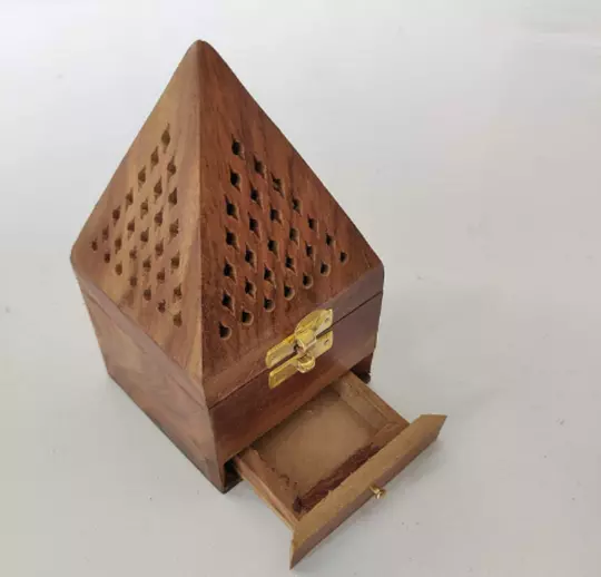 Wooden SHEESHAM Incense Stick Holder OR Dhoop Batti Stand OR Pooja Article