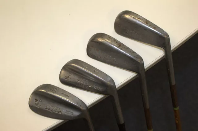 Hickory Golf Clubs - 4 irons wooden shafted