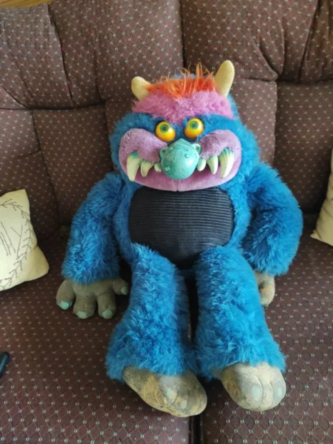 Vintage 1986 My Pet Monster AmToy 24 Inch Big Plush Original No Cuffs.