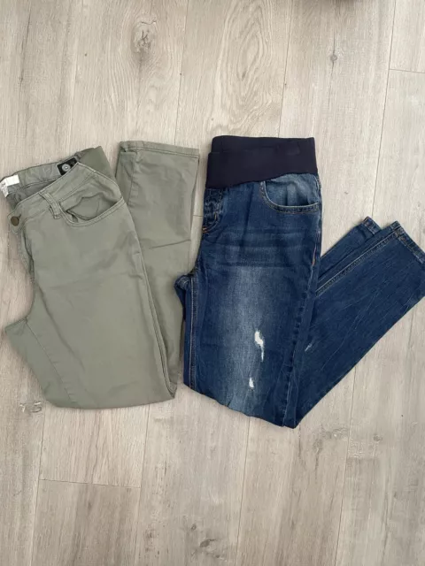 Ripe Maternity Jeans & Khaki Pants Size Small X2 Pairs