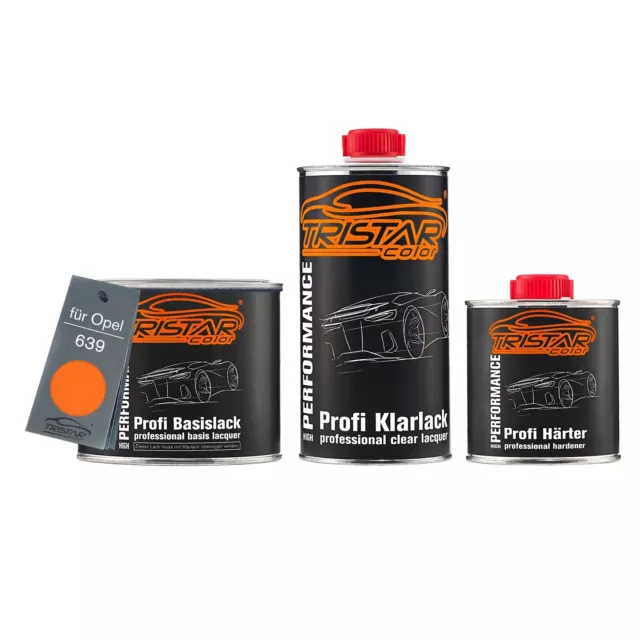 Autolack Set Dose spritzfertig für Opel 639 Glasurit Orange 1,25L