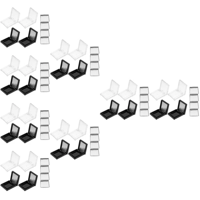 Palette Trucco Magnetica Vuota Trasparente | Per Ombretto, Rossetto E Blush Con Design A Griglie