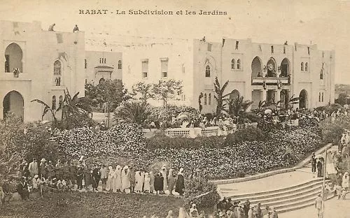Cpa Maroc Rabat La Subdivision Et Les Gardens