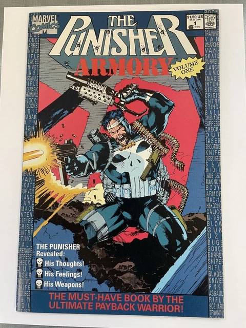 Punisher Armory #1 Near Mint Unread Copy 1990 Marvel Comics Jim Lee Cover