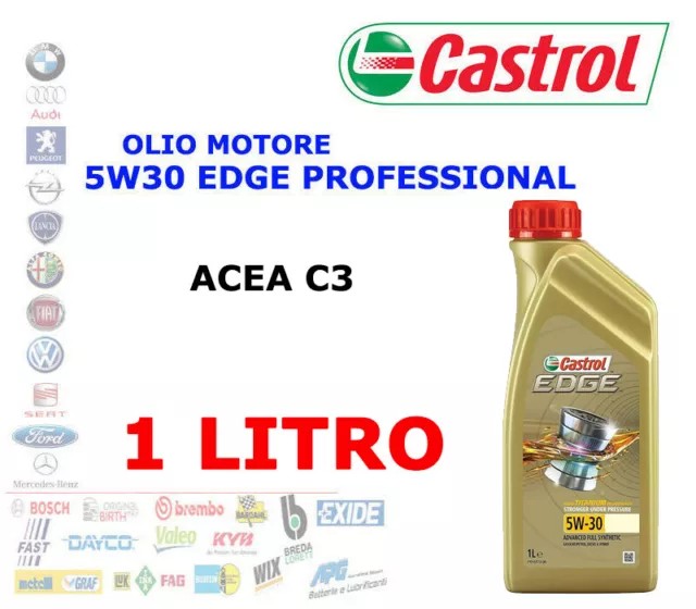 Castrol Olio Motore Edge Professional 5W30 LLIII ACEA C3 VW AUDI BMW L –  Ricambi Auto 24