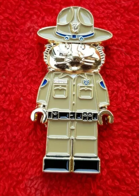 CALIFORNIA HIGHWAY PATROL OFFICER LEGO GREEN JACKET COIN (ELA CHP LAPD ...