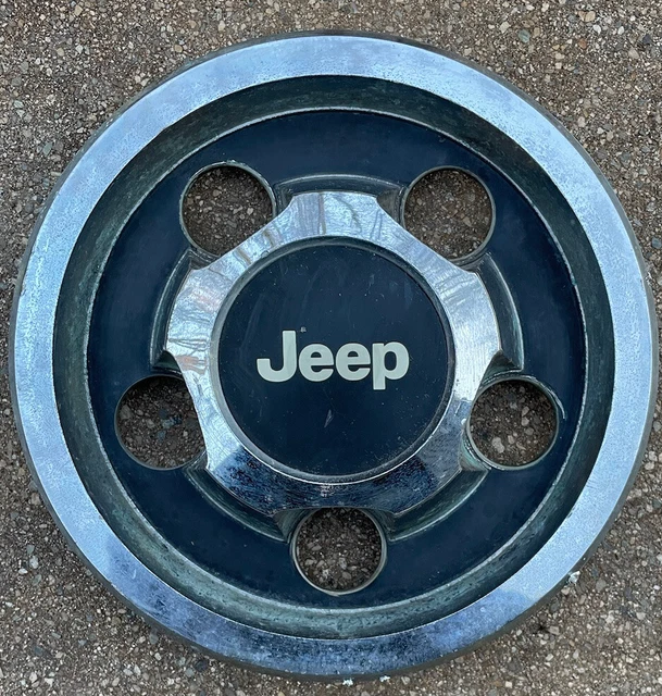 JEEP WRANGLER YJ OEM Hub WHEEL CENTER CAP 8795 CHROME BLACK 48.99