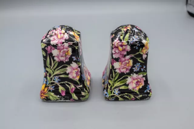 Royal Winton Nantwich Salt Pepper Shakers Vintage Chintz FREE USA SHIPPING
