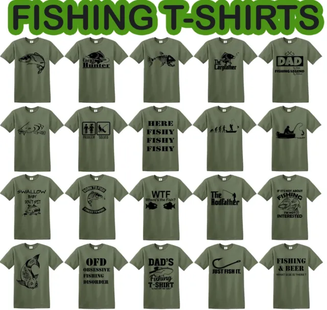 T-shirt da pesca regali per uomo - abbigliamento da pescatore Koi papà festa del papà maglietta carpa