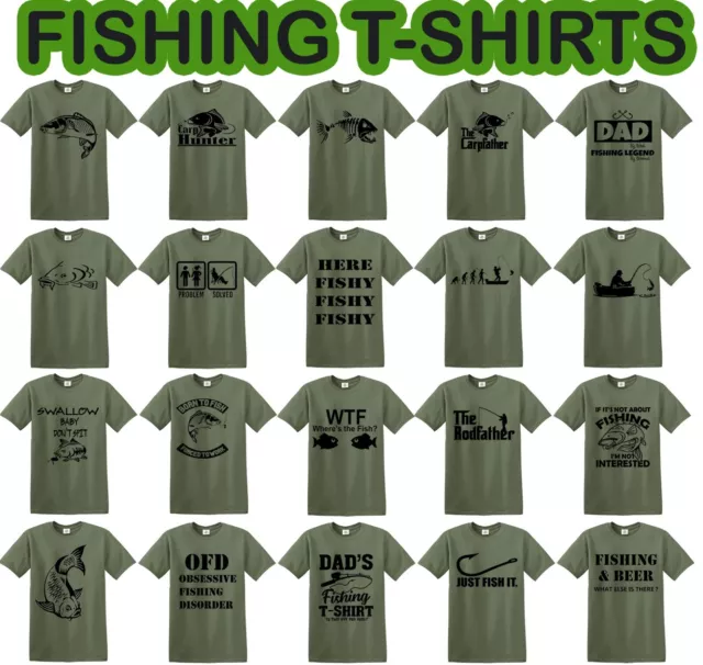 T-shirt da pesca regali per uomo - abbigliamento da pescatore Koi papà festa del papà maglietta carpa