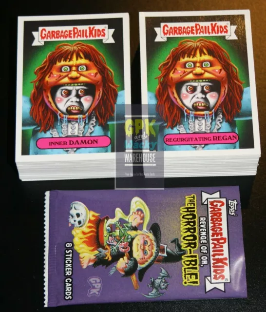 2019 Garbage Pail Kids Revenge Of Oh The Horror-Ible 200 Card Set + Free Wrapper