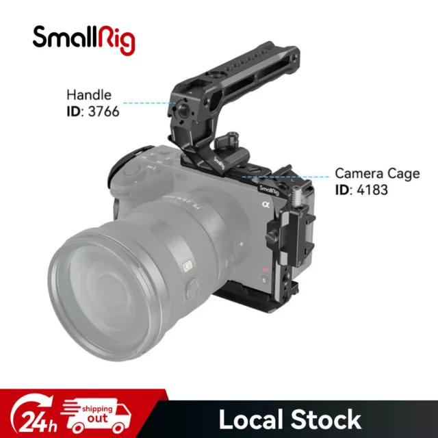 SmallRig FX30 Cage+NATO Top Handle with Cold Shoe for Sony FX3 Camera