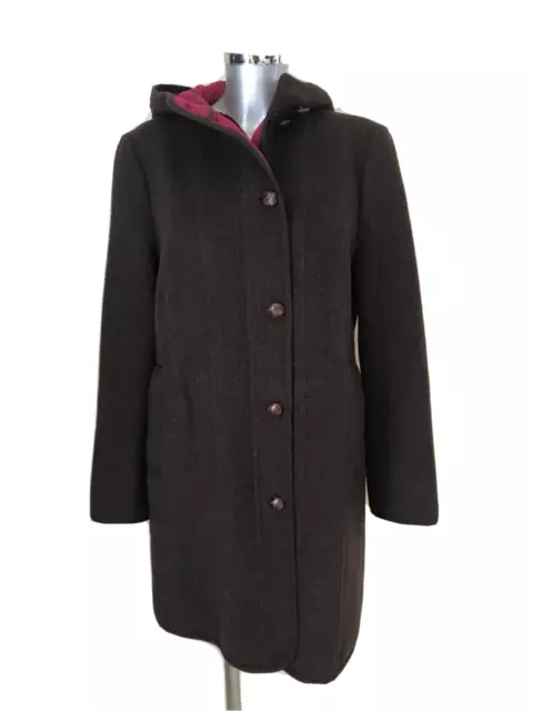 LODENFREY - MANTEAU - DUFFLE COAT-  LODEN - LAINE - MARRON - Taille 38/40 FR