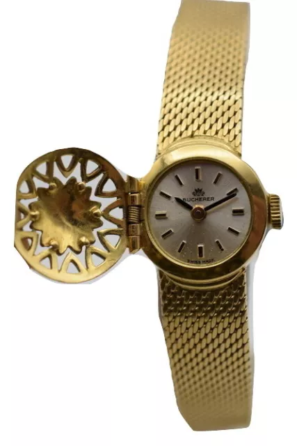 Bucherer Vintage 18K Yellow Gold Watch 25.5 grams