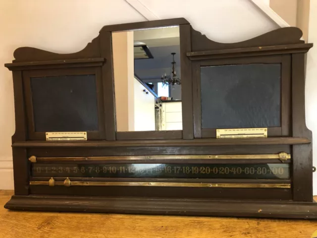 Antique Collectable Billiards Scoreboard