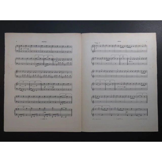 FISCHER Emile Les Gages Le Portier du Couvent Piano 4 mains 5