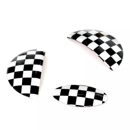 MINI R56, Abdeckungen Türgriffe/Handschuhfach, checkered flag