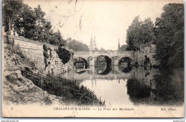 51 CHALONS SUR MARNE - Le pont des mariniers PAST/3454