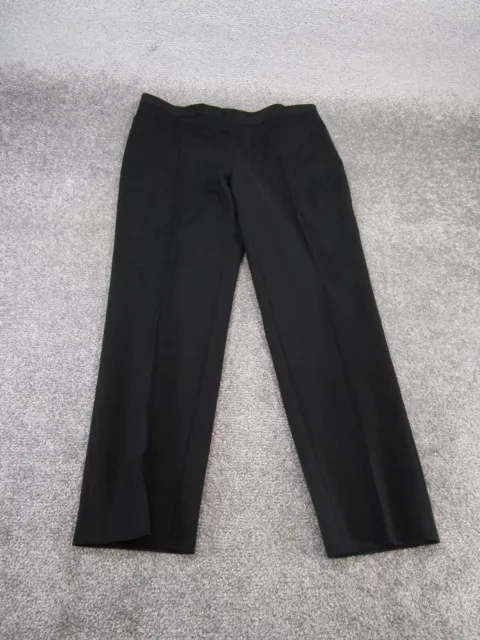 Akris Punto Pants Womens 12 Us Viscose Crepe Straight Black