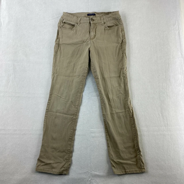 Bandolino Samantha Jeans Womens Size 10 Tan Straight Leg Mid Rise Pants