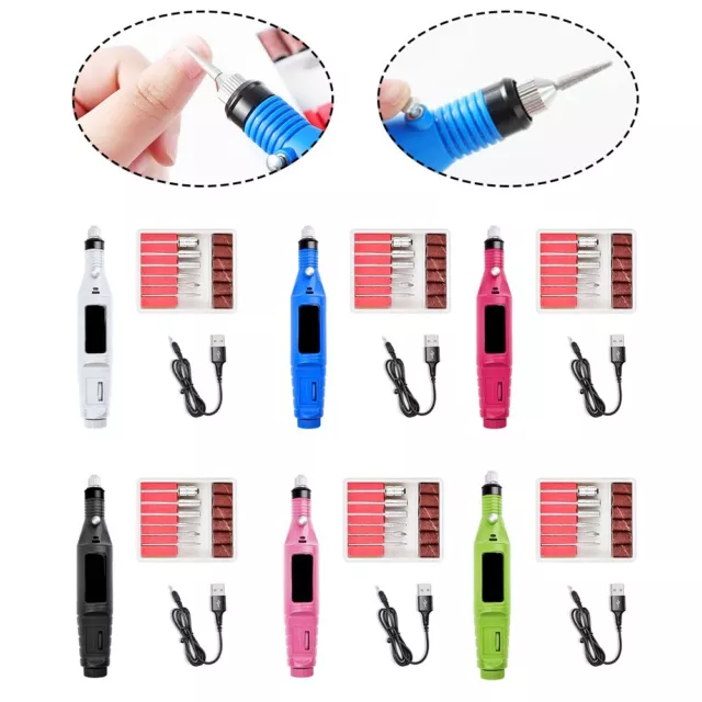 For Nail Machine Polisher USB Mini Electric Rotary Tool with Cordless Design