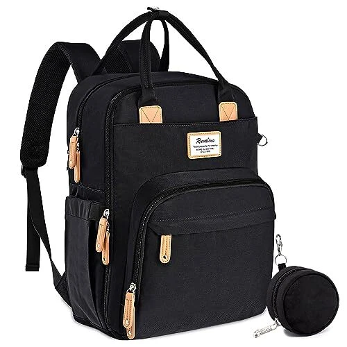 RUVALINO Diaper Bag Backpack, Multifunction Travel Back Pack Maternity Baby C...